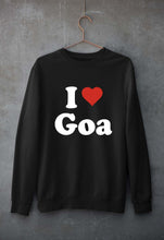 Load image into Gallery viewer, I Love Goa Unisex Sweatshirt for Men/Women-Black-Ektarfa.online
