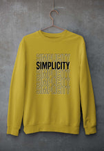 Load image into Gallery viewer, Simplicity Unisex Sweatshirt for Men/Women-S(40 Inches)-Mustard Yellow-Ektarfa.online

