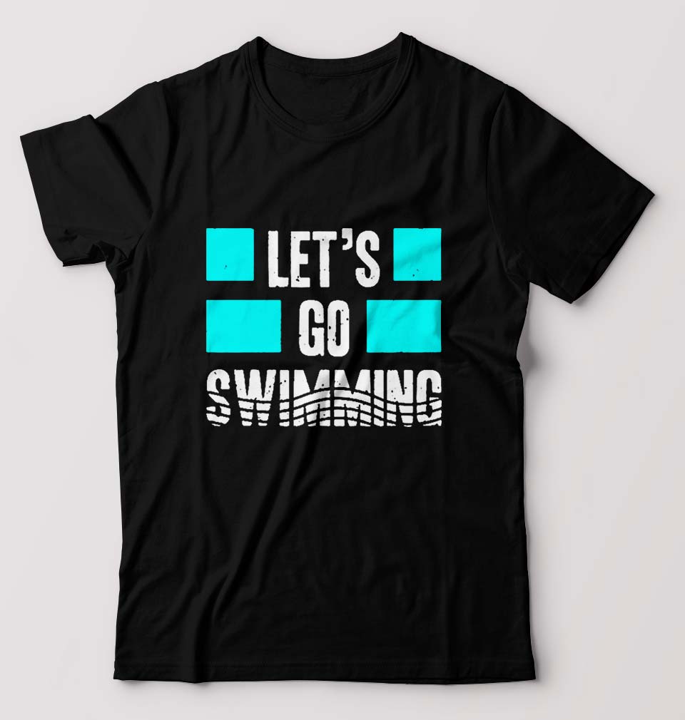 Swimming T-Shirt for Men-Black-Ektarfa.online