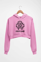 Load image into Gallery viewer, Roberto Cavalli Crop HOODIE FOR WOMEN-Light Baby Pink-Ektarfa.online
