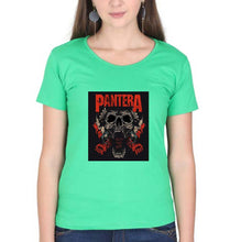 Load image into Gallery viewer, Pantera T-Shirt for Women-Flag Green-Ektarfa.online
