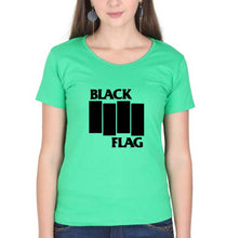 Load image into Gallery viewer, Black Flag T-Shirt for Women-Flag Green-Ektarfa.online
