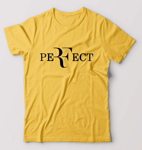 Roger Federer Perfect T-Shirt for Men-Golden yellow-Ektarfa.online