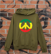 Load image into Gallery viewer, Bob Marley Peace Unisex Hoodie for Men/Women-S(40 Inches)-Olive Green-Ektarfa.online
