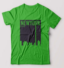 Load image into Gallery viewer, New York T-Shirt for Men-S(38 Inches)-flag green-Ektarfa.online
