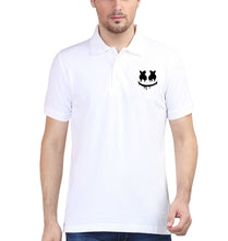 Load image into Gallery viewer, Marshmello Polo T-Shirt for Men-S(38 Inches)-White-Ektarfa.co.in
