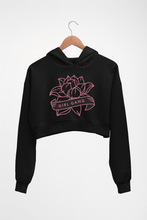 Load image into Gallery viewer, Frida Kahlo Crop HOODIE FOR WOMEN-Black-Ektarfa.online
