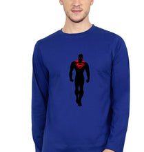 Load image into Gallery viewer, Superman Superhero Full Sleeves T-Shirt for Men-Royal Blue-Ektarfa.online

