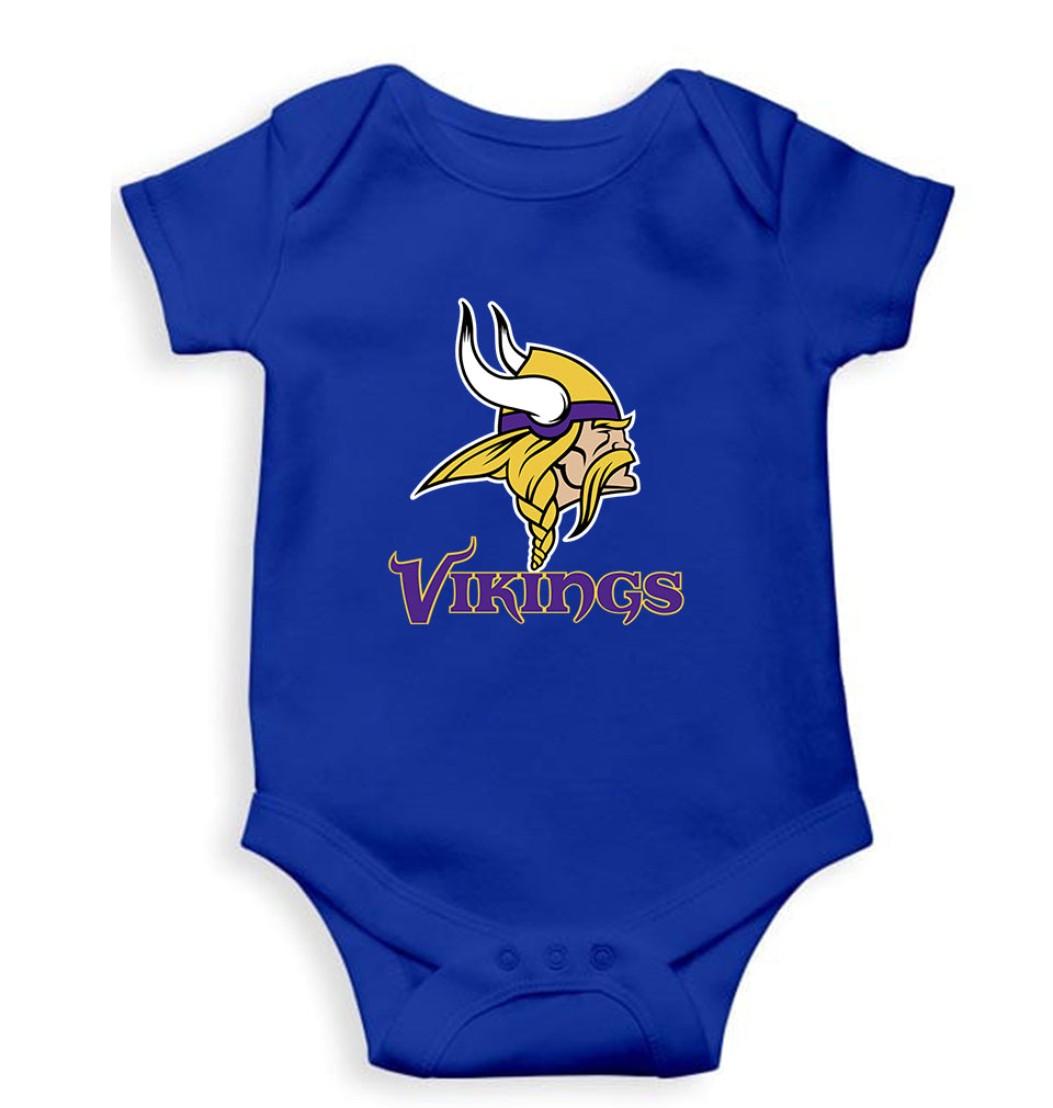 Vikings Kids Romper For Baby Boy/Girl-Royal Blue-Ektarfa.online
