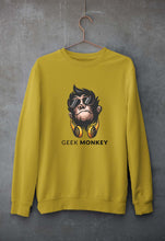 Load image into Gallery viewer, Geek Monkey Unisex Sweatshirt for Men/Women-Mustard Yellow-Ektarfa.online
