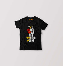 Load image into Gallery viewer, You Can&#39;t Save The World Alone Justice League Kids T-Shirt for Boy/Girl-Black-Ektarfa.online
