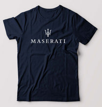 Load image into Gallery viewer, Maserati T-Shirt for Men-S(38 Inches)-Navy Blue-Ektarfa.online
