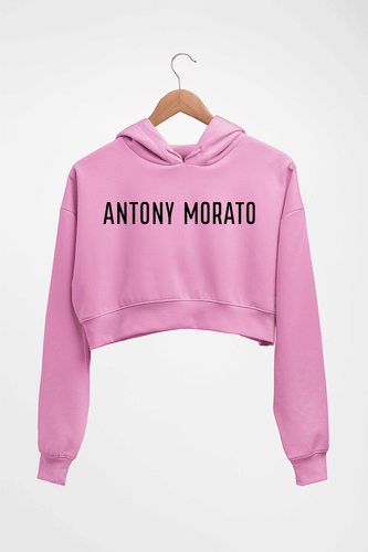 Antony Morato Crop HOODIE FOR WOMEN-Light Baby Pink-Ektarfa.online