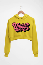 Load image into Gallery viewer, Unique Crop HOODIE FOR WOMEN-Mustard Yellow-Ektarfa.online
