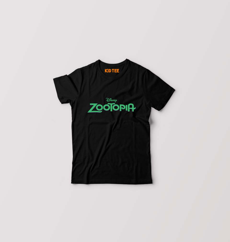 zootopia Kids T-Shirt for Boy/Girl-Black-Ektarfa.online