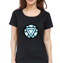 Load image into Gallery viewer, ARC REACTOR Iron Man Superhero T-Shirt for Women-XS(32 Inches)-Black-Ektarfa.online
