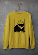 Load image into Gallery viewer, Gojo Satoru Anime Unisex Sweatshirt for Men/Women-S(40 Inches)-Mustard Yellow-Ektarfa.online
