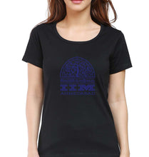 Load image into Gallery viewer, IIM Ahmedabad T-Shirt for Women-XS(32 Inches)-Black-Ektarfa.online
