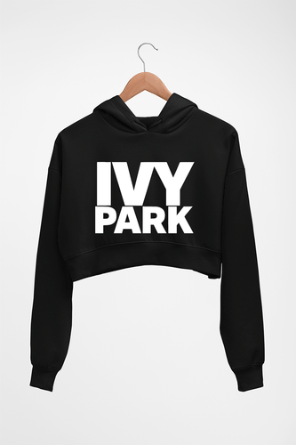 Ivy Park Crop HOODIE FOR WOMEN-Black-Ektarfa.online