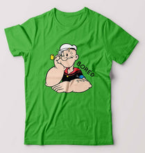 Load image into Gallery viewer, Popeye T-Shirt for Men-S(38 Inches)-flag green-Ektarfa.online
