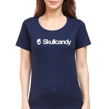 Load image into Gallery viewer, Skullcandy T-Shirt for Women-XS(32 Inches)-Navy Blue-Ektarfa.online
