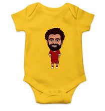 Load image into Gallery viewer, Mohamed Salah Kids Romper For Baby Boy/Girl-0-5 Months(18 Inches)-Yellow-Ektarfa.online
