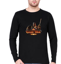 Load image into Gallery viewer, Game of War Full Sleeves T-Shirt for Men-S(38 Inches)-Black-Ektarfa.online
