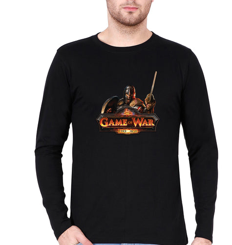 Game of War Full Sleeves T-Shirt for Men-Black-Ektarfa.online