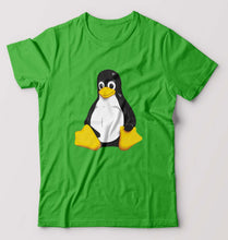 Load image into Gallery viewer, Linux T-Shirt for Men-flag green-Ektarfa.online
