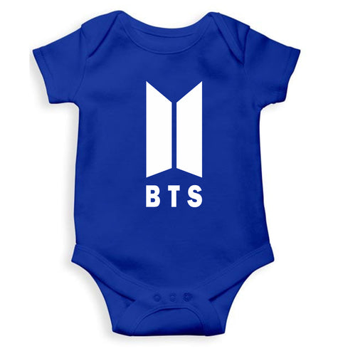 BTS Kids Romper For Baby Boy/Girl-0-5 Months(18 Inches)-Royal Blue-Ektarfa.online