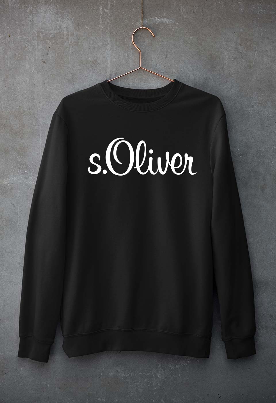 s.Oliver Unisex Sweatshirt for Men/Women-Black-Ektarfa.online
