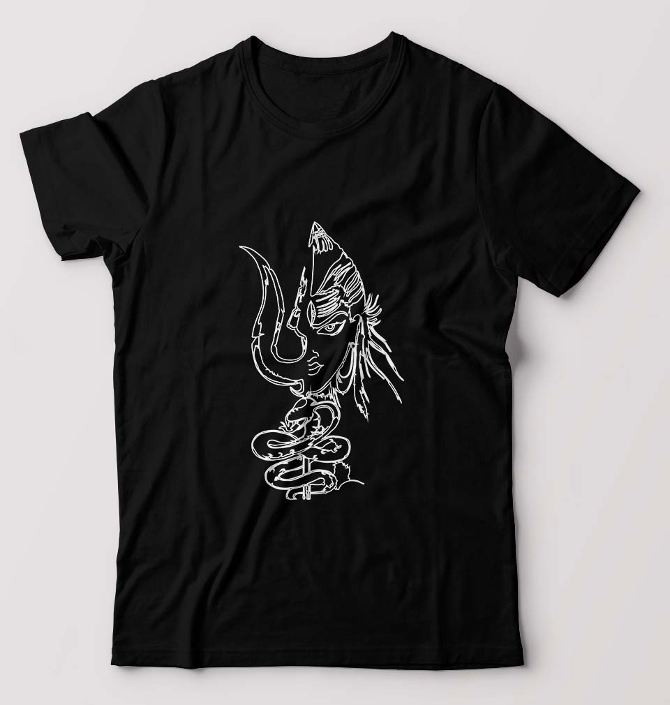Mahakal Mahadev Bholenath Shiva Shivji T-Shirt for Men-Black-Ektarfa.online