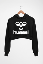 Load image into Gallery viewer, Hummel Crop HOODIE FOR WOMEN-Black-Ektarfa.online
