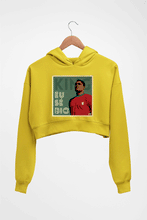Load image into Gallery viewer, Eusébio Crop HOODIE FOR WOMEN-Mustard Yellow-Ektarfa.online
