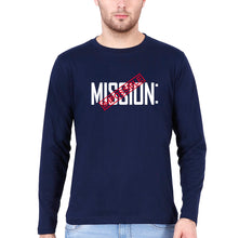 Load image into Gallery viewer, Mission Impossible (MI) Full Sleeves T-Shirt for Men-Navy Blue-Ektarfa.online
