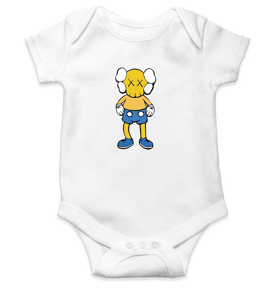 Kaws Kids Romper For Baby Boy/Girl-0-5 Months(18 Inches)-White-Ektarfa.online