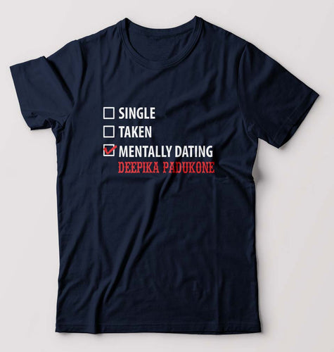 Deepika Padukone T-Shirt for Men-Navy Blue-Ektarfa.online