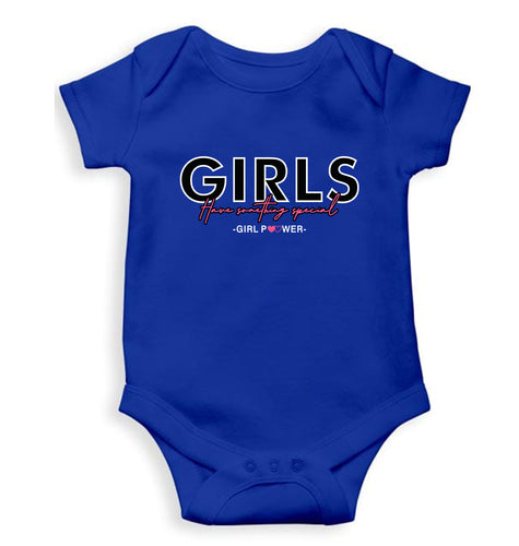 Gym Girl Power Kids Romper For Baby Boy/Girl-0-5 Months(18 Inches)-Royal Blue-Ektarfa.online