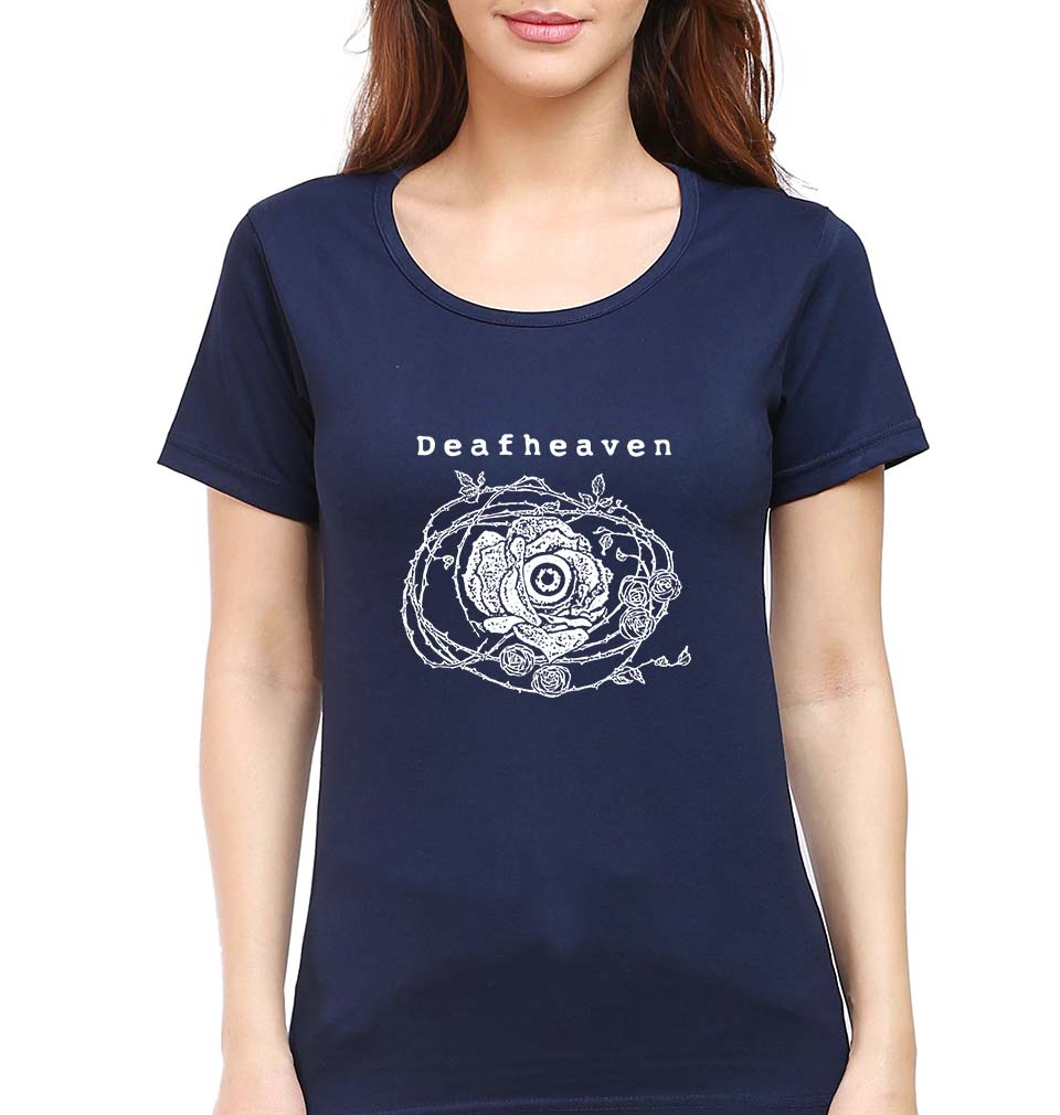 Deafheaven T-Shirt for Women-Navy Blue-Ektarfa.online