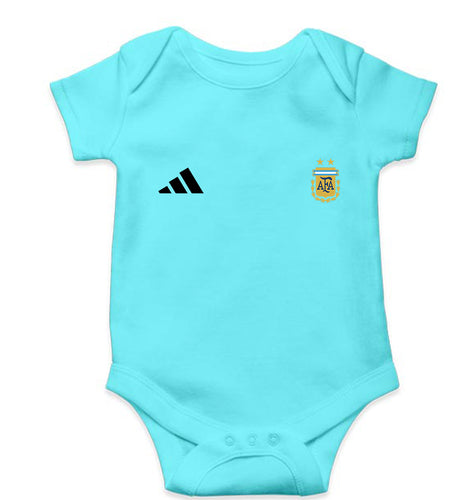 Argentina Football Kids Romper For Baby Boy/Girl-0-5 Months(18 Inches)-Sky Blue-Ektarfa.online