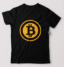 Load image into Gallery viewer, Cryptocurrency Bitcoin T-Shirt for Men-Black-Ektarfa.online
