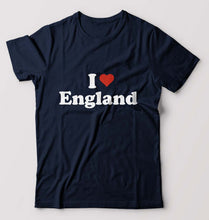 Load image into Gallery viewer, I Love England T-Shirt for Men-Navy Blue-Ektarfa.online
