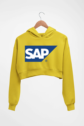 SAP Crop HOODIE FOR WOMEN-Mustard Yellow-Ektarfa.online