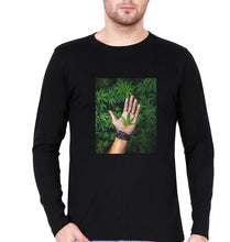 Load image into Gallery viewer, Weed Full Sleeves T-Shirt for Men-Black-Ektarfa.online
