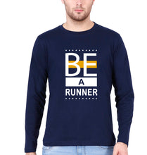 Load image into Gallery viewer, Runner Running Full Sleeves T-Shirt for Men-Navy Blue-Ektarfa.online
