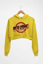 Load image into Gallery viewer, Red Zone Crop HOODIE FOR WOMEN-Mustard Yellow-Ektarfa.online
