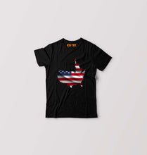 Load image into Gallery viewer, USA America Kids T-Shirt for Boy/Girl-Black-Ektarfa.online
