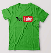 Load image into Gallery viewer, YouTube T-Shirt for Men-S(38 Inches)-flag green-Ektarfa.online
