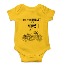 Load image into Gallery viewer, Royal Enfield Bullet Kids Romper For Baby Boy/Girl-0-5 Months(18 Inches)-Yellow-Ektarfa.online

