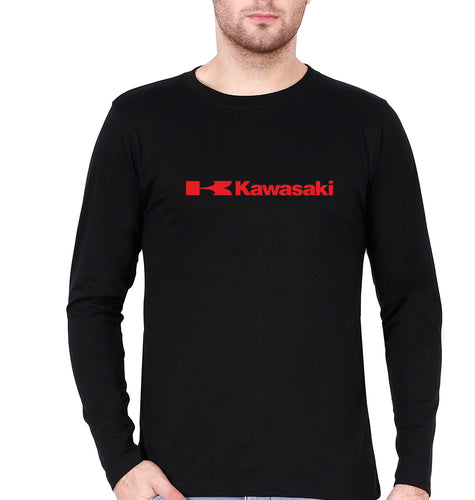 Kawasaki Full Sleeves T-Shirt for Men-Black-Ektarfa.online
